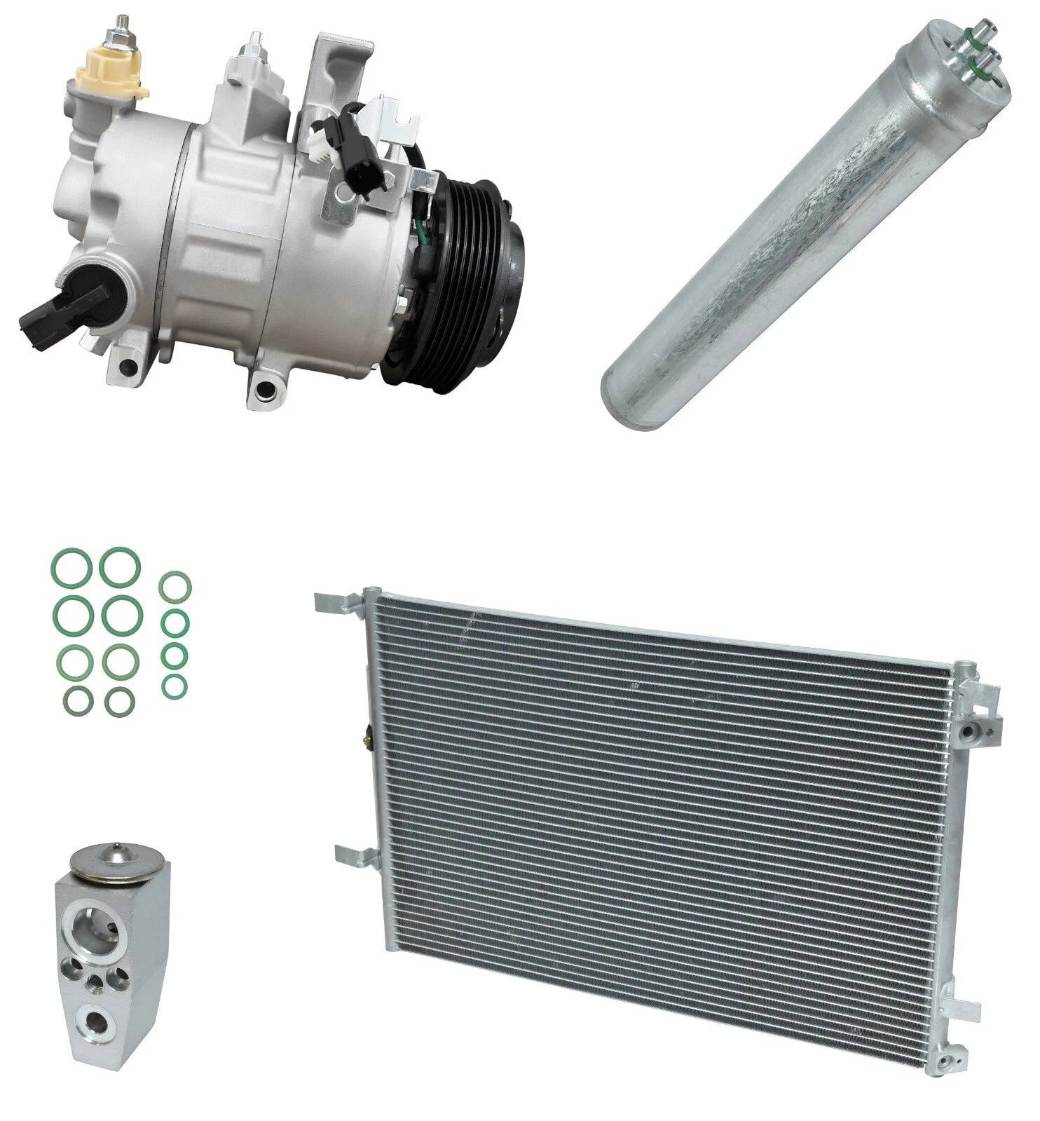 AC Compressor Kit With Condenser for Ford Mustang 5.0L V8 (2018–2024)