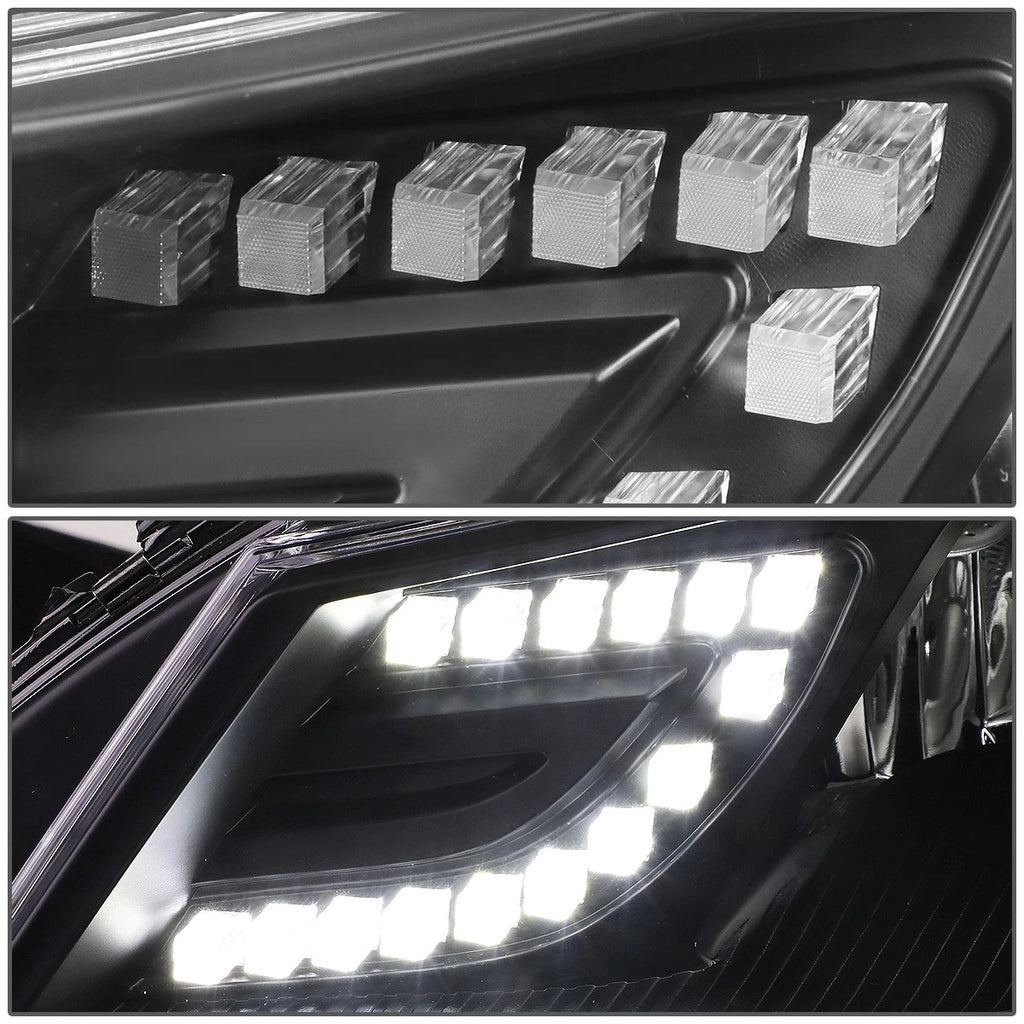 LED DRL Projector Headlight Pair for Mercedes C-Class (2012–2015)