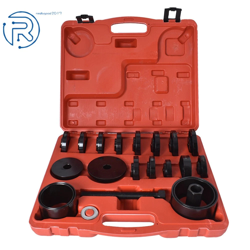 Front Wheel Bearing Press Kit Removal Adapter Puller Tool with Case