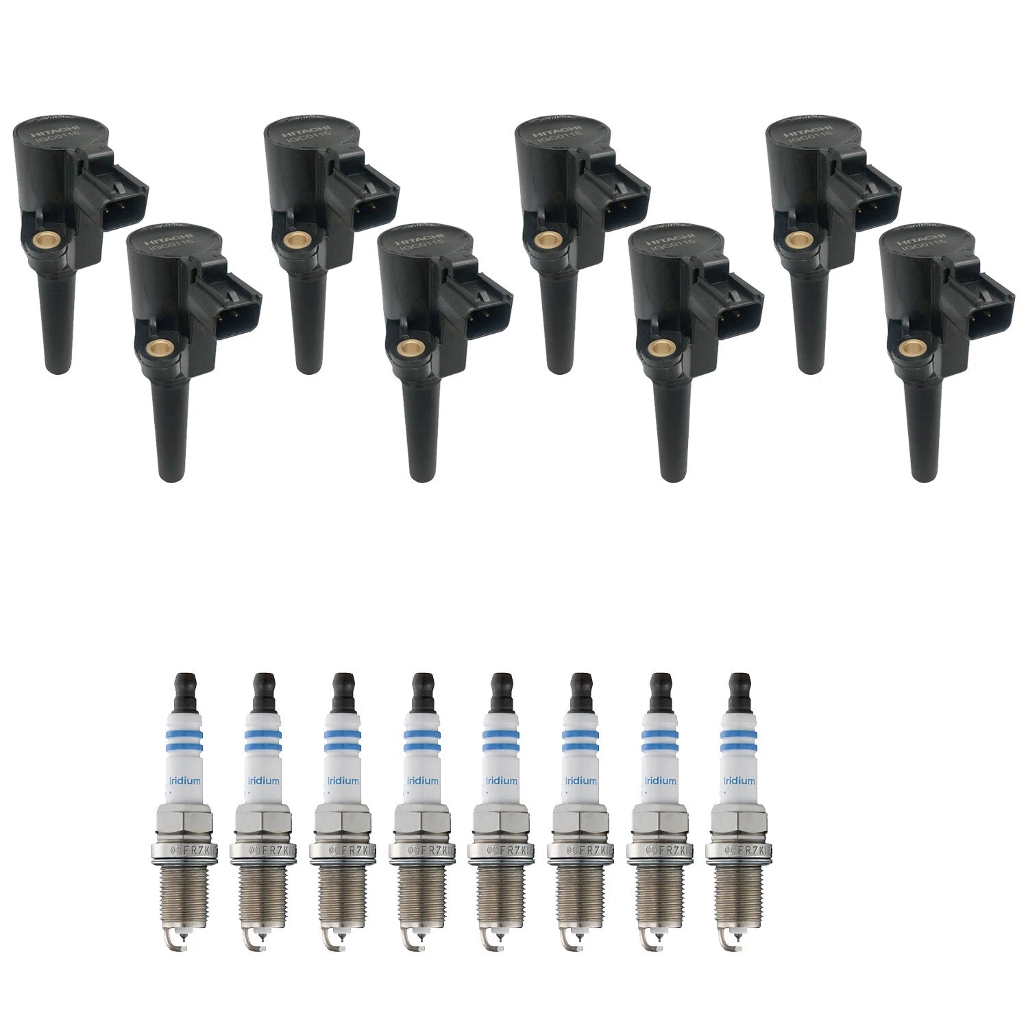 Set of 8 Ignition Coils & Spark Plugs for LS 3.9 V8
