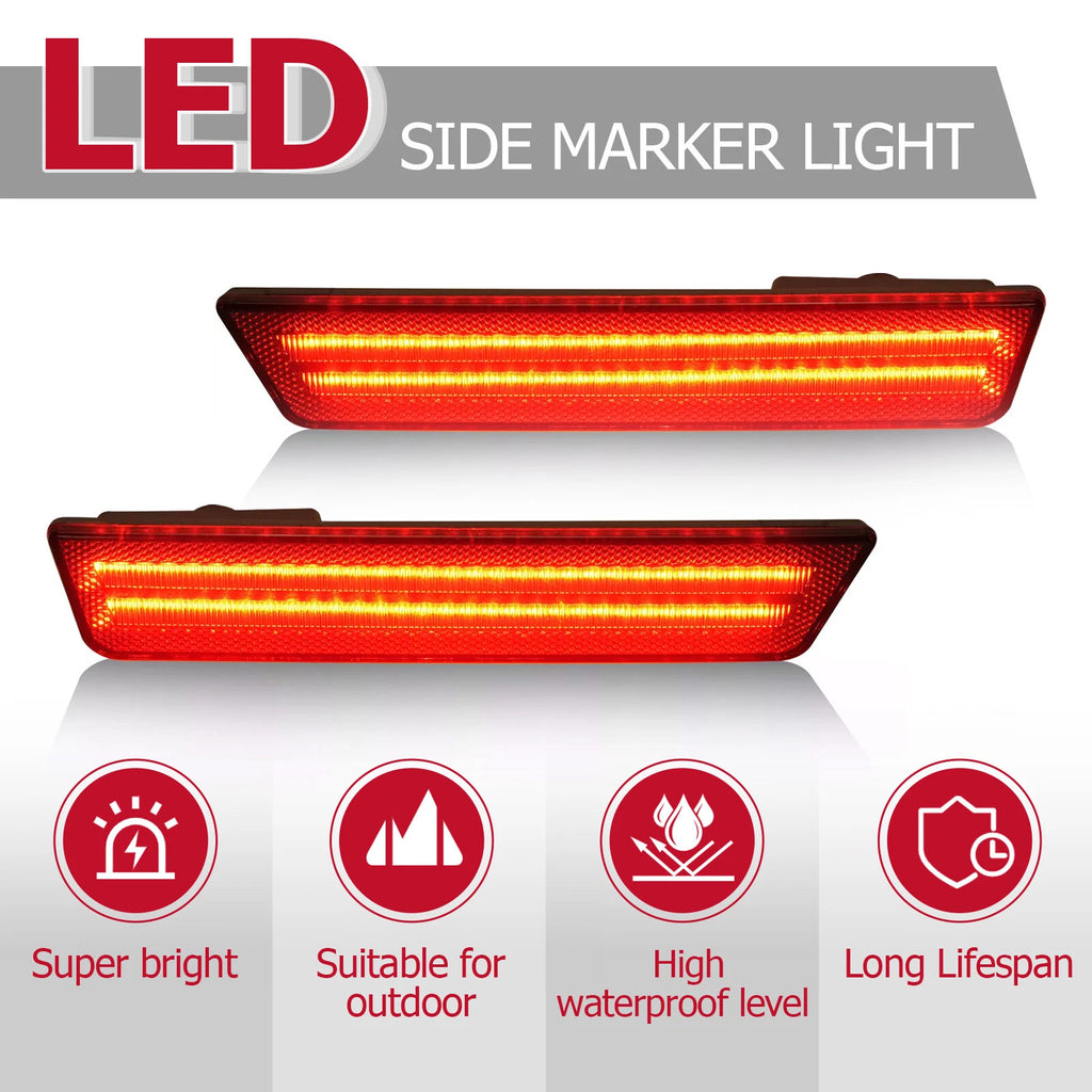 LED Rear Bumper Side Marker Lights for Dodge Charger (2011-2014)