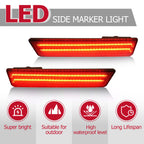LED Rear Bumper Side Marker Lights for Dodge Charger (2011-2014)