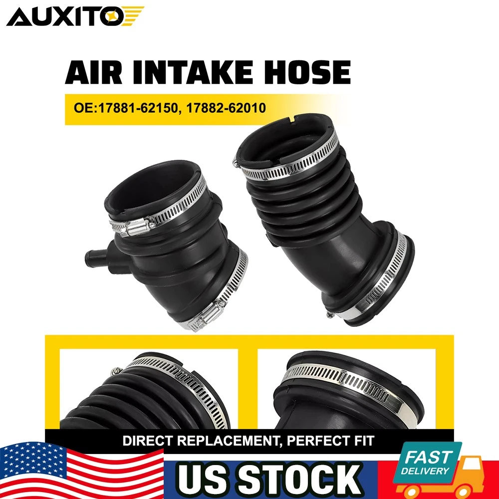 2X Engine Air Intake Hose w/ Hose Clamp for Toyota 4Runner (1999–2000)