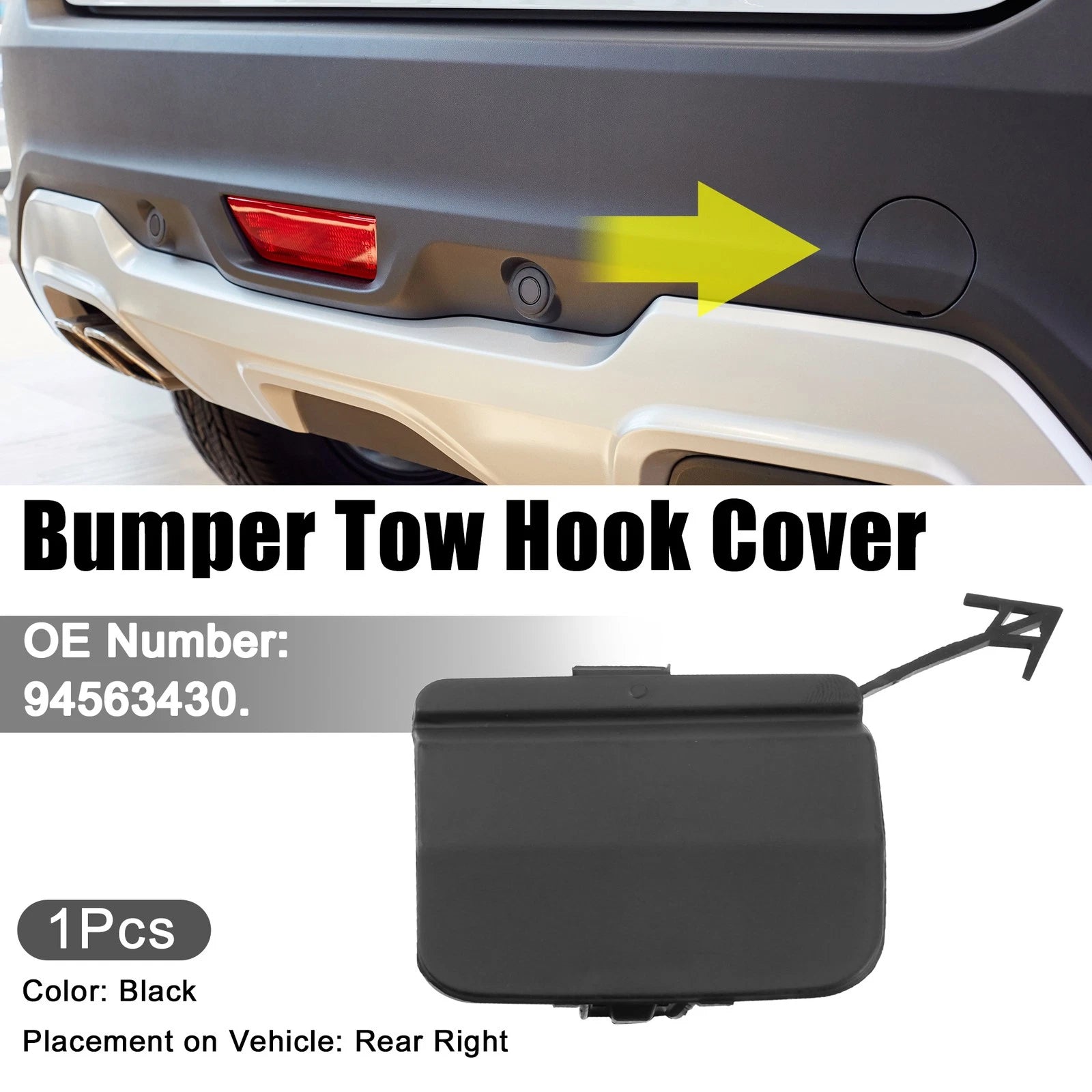 Rear Bumper Tow Hook Cover for Chevrolet Cruze (2011–2019)