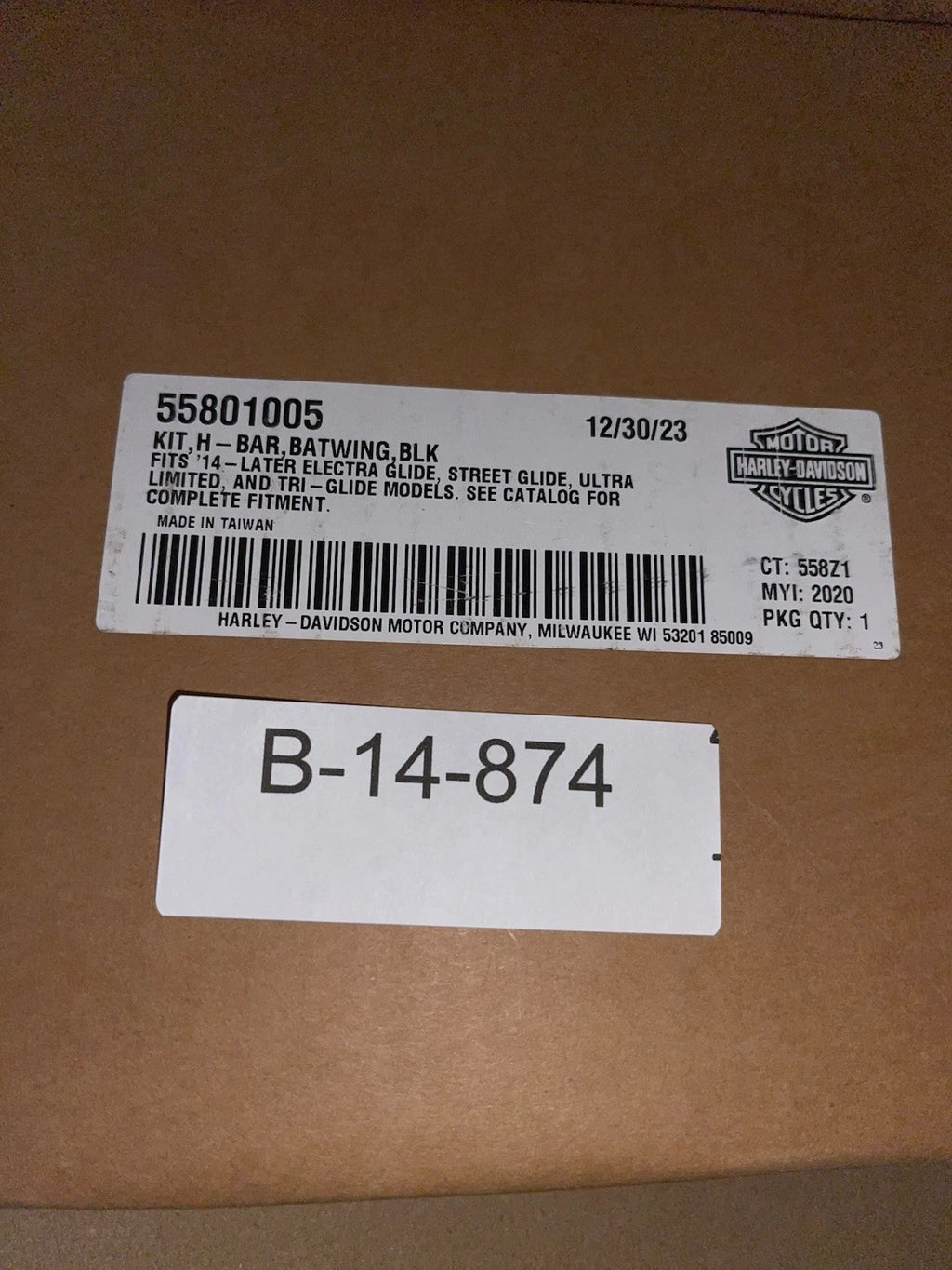1.25" Ape Fused Handlebar for Harley-Davidson (2014–Up) 55801005