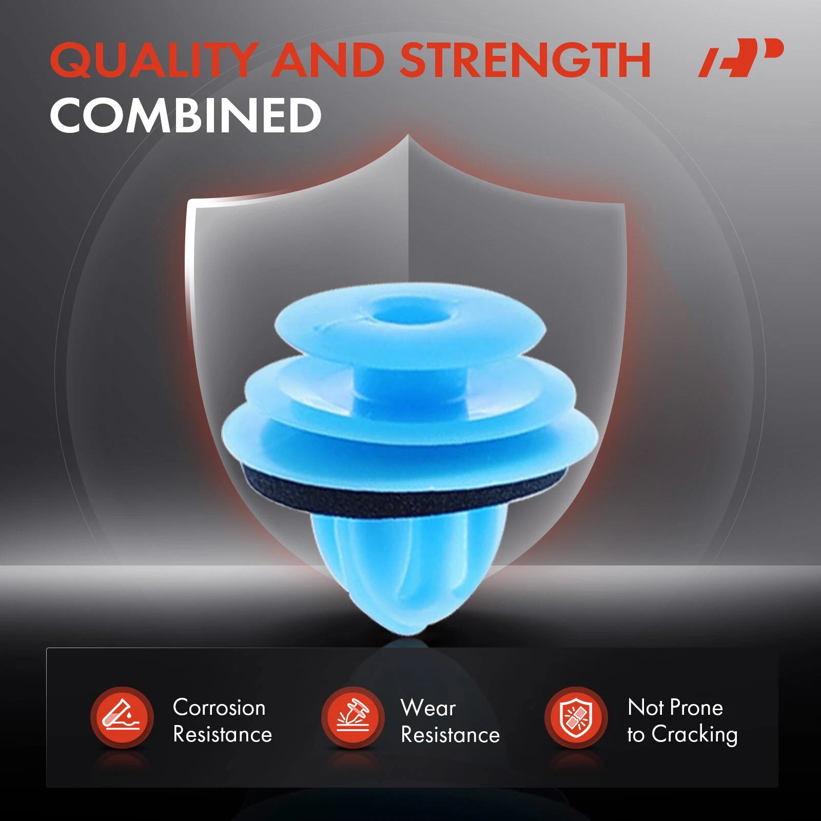 9.6mm Nylon Front Door Trim Panel Retainer Clip for Toyota Lexus (2009–2023)