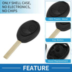 2 Buttons Keyless Entry Remote Fob Shell Case for BMW Mini Cooper (2002–2005)