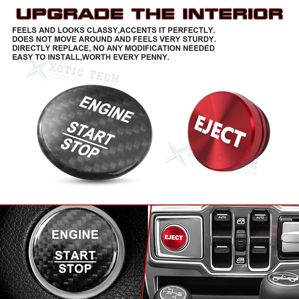 Engine Start + Cigarette Lighter Eject Button Trim for Mercedes (2015-2017)