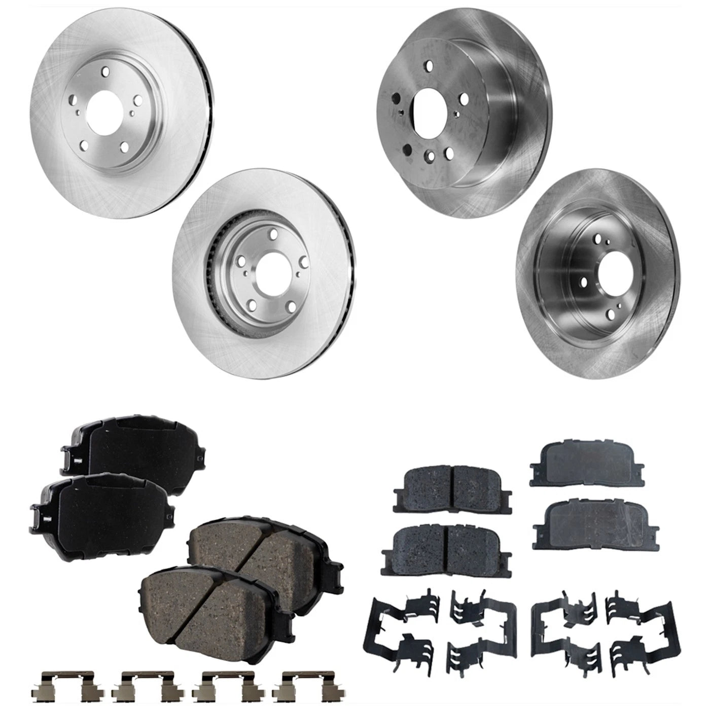 Brake Disc and Ceramic Pad Kit for Toyota Camry (2002–2004)