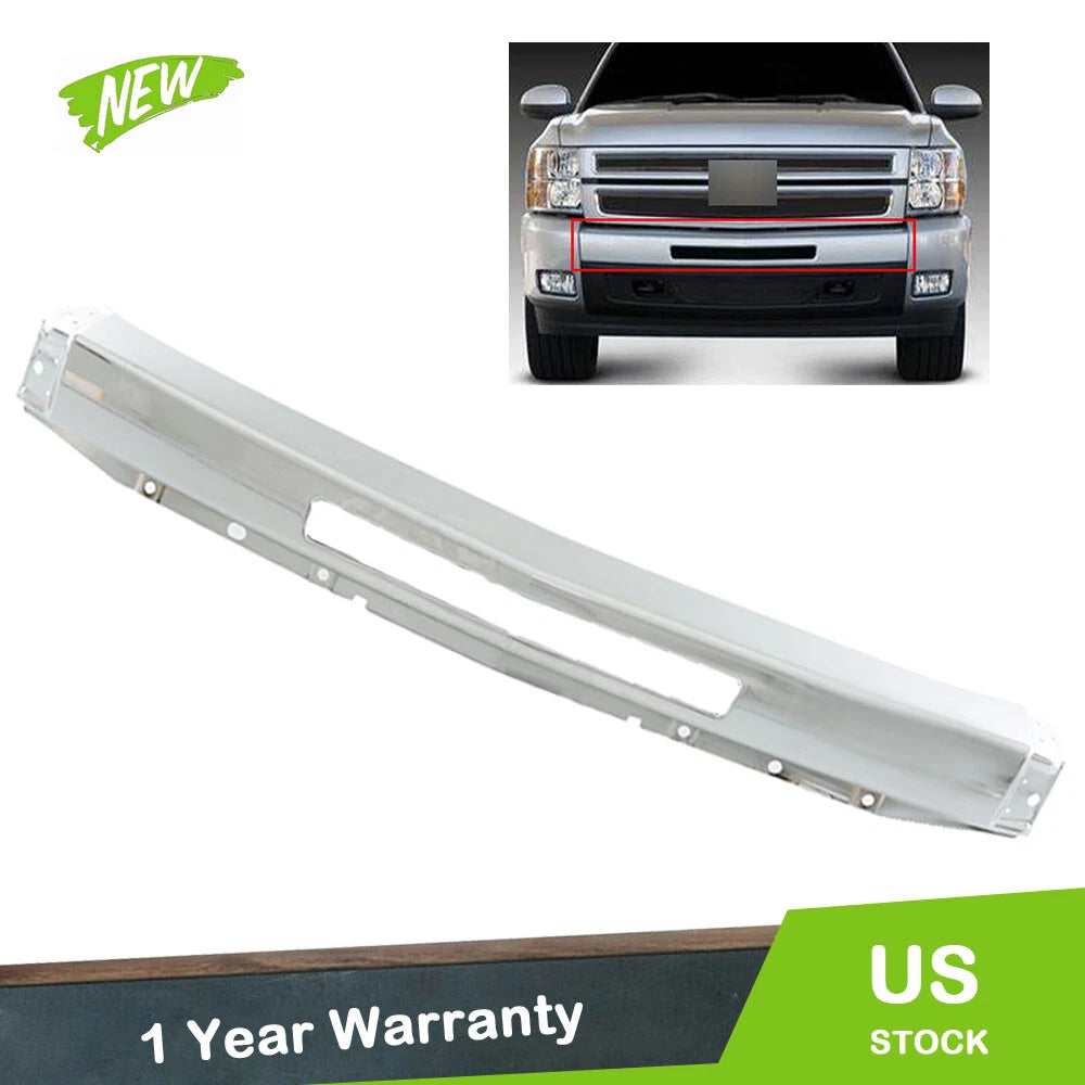Chrome Steel Front Bumper Impact Bar for Chevy Silverado 1500 (2007–2013)
