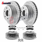Rear Disc Rotors Brake Calipers Brake Pads for Chevy Silverado 1500 (2007–2019)