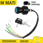 Ignition Switch with 2 Keys for Kawasaki Bayou 185 KLF185 (1985–1988)