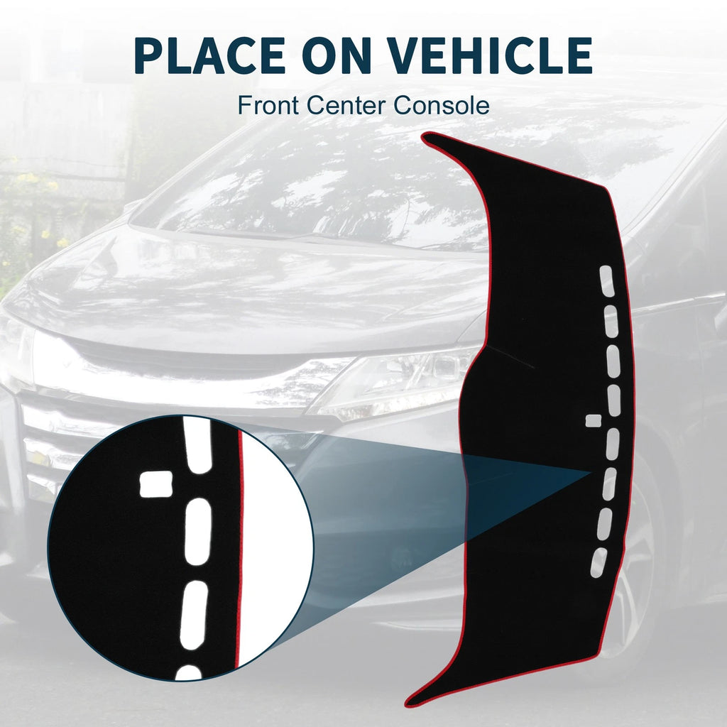 Dashboard Cover Mat for Honda Odyssey RB1 RB2 (2005–2010) Black Red