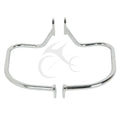 Black Chrome Rear Saddlebag Guard Bar for Harley Softail Heritage (1997-1999)