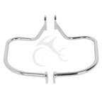 Black Chrome Rear Saddlebag Guard Bar for Harley Softail Heritage (1997-1999)