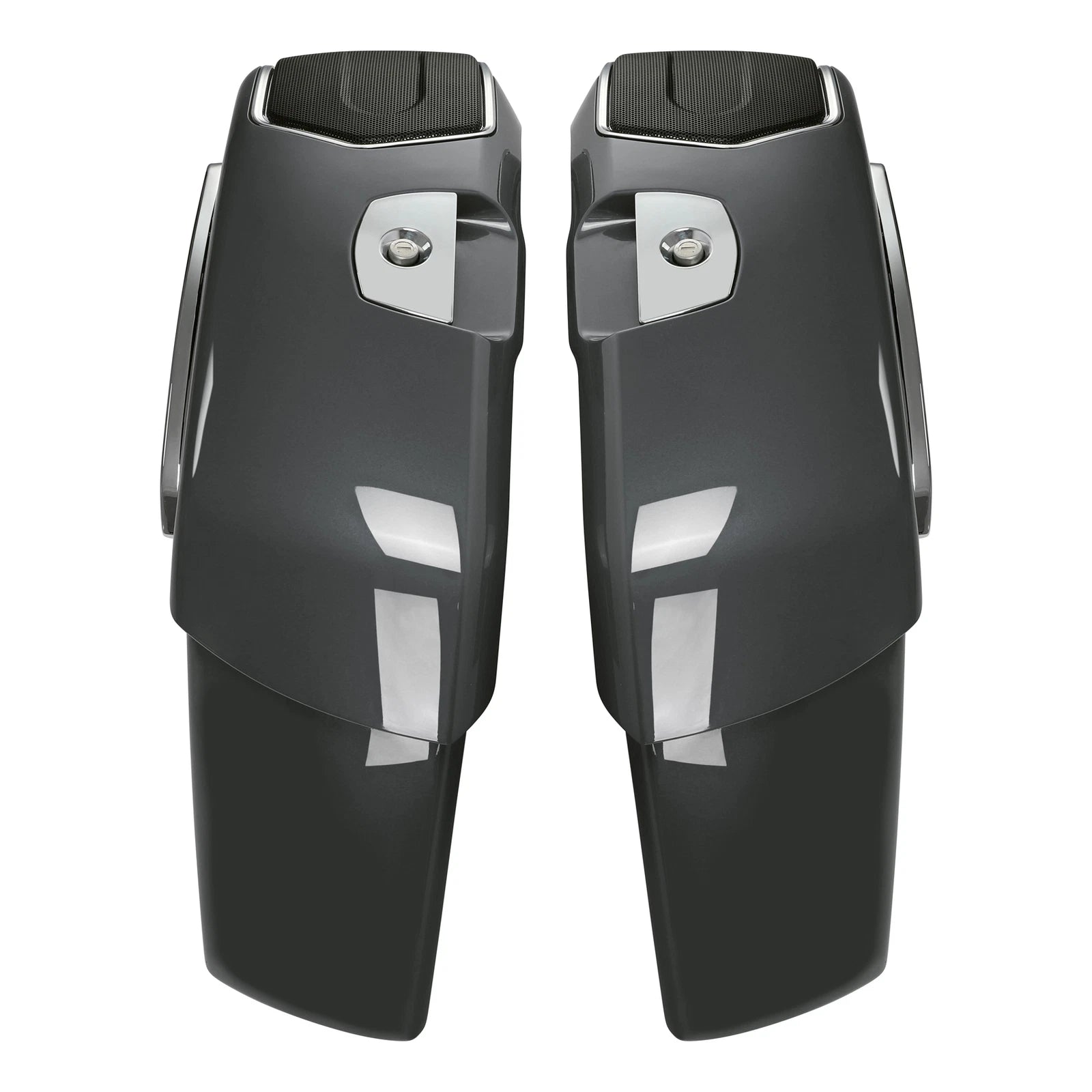 Saddlebag Speaker Cutouts for Indian Roadmaster (2019–2025) Steel Gray
