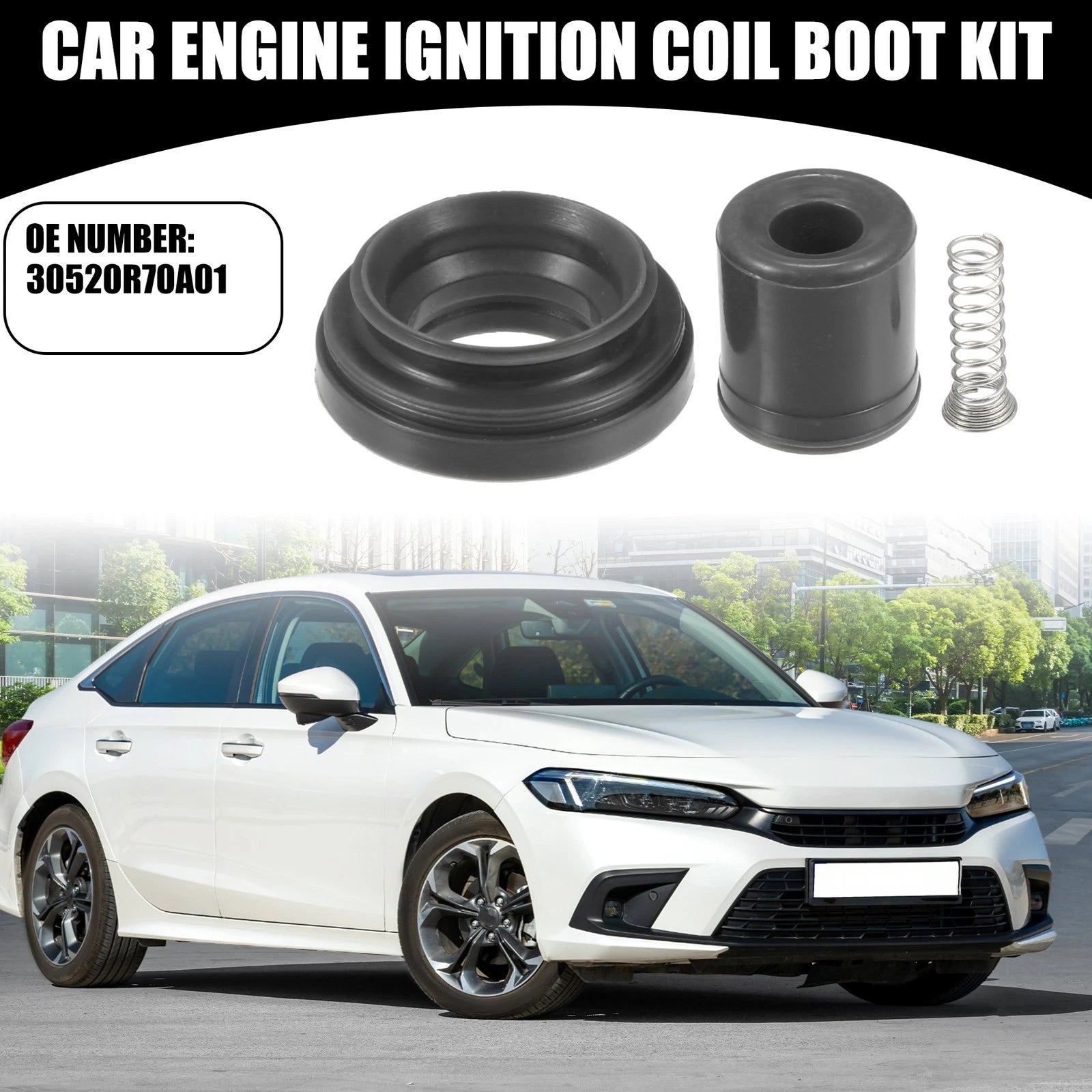 Set of 6 Engine Ignition Coil Boot Kit No. 30520R70A01 for Honda Pilot (2003–2014)