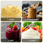 Peanut Butter Mixer for Kitchen Use (304 Stainless Steel, Dishwasher Safe)