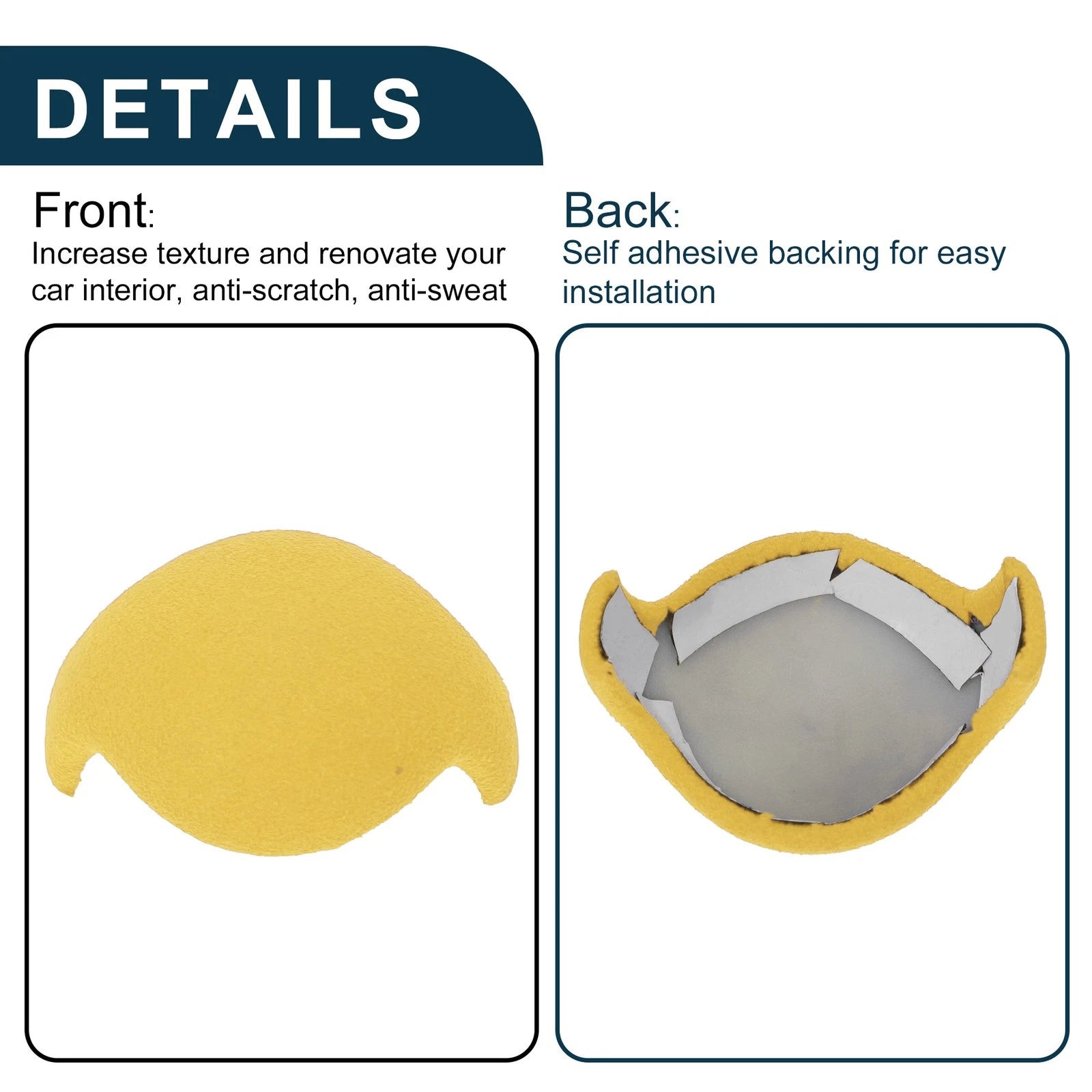 Gear Shift Knob Decorator Cover for Ford Mustang (2015–2021) Yellow
