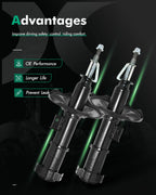 Set of 2 Front Shocks Struts for Mitsubishi Eclipse (2000–2005)