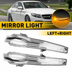 2X LED Mirror Side Lamp Turn Signal Lights for Mercedes Benz C300 C400 (2015)