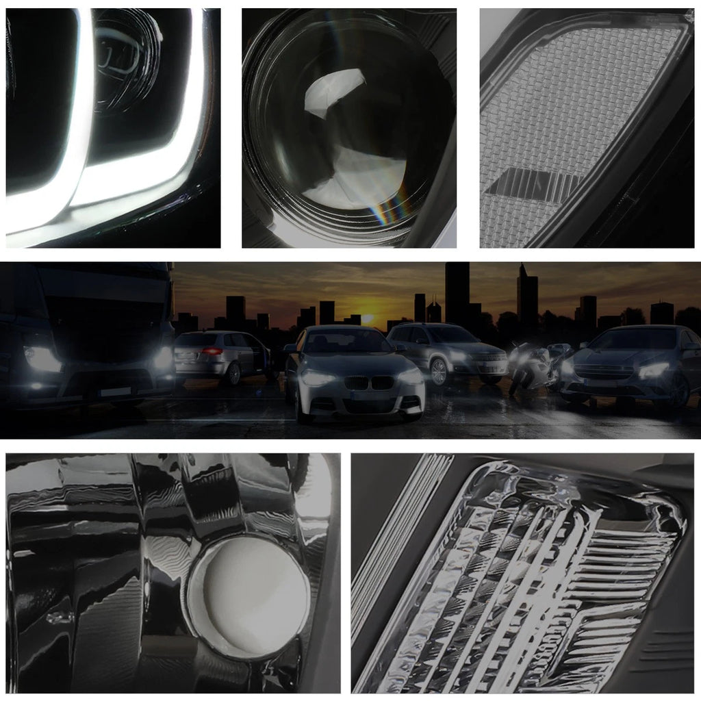 LED DRL Bar Projector Headlights for Jeep Grand Cherokee (2014–2016)