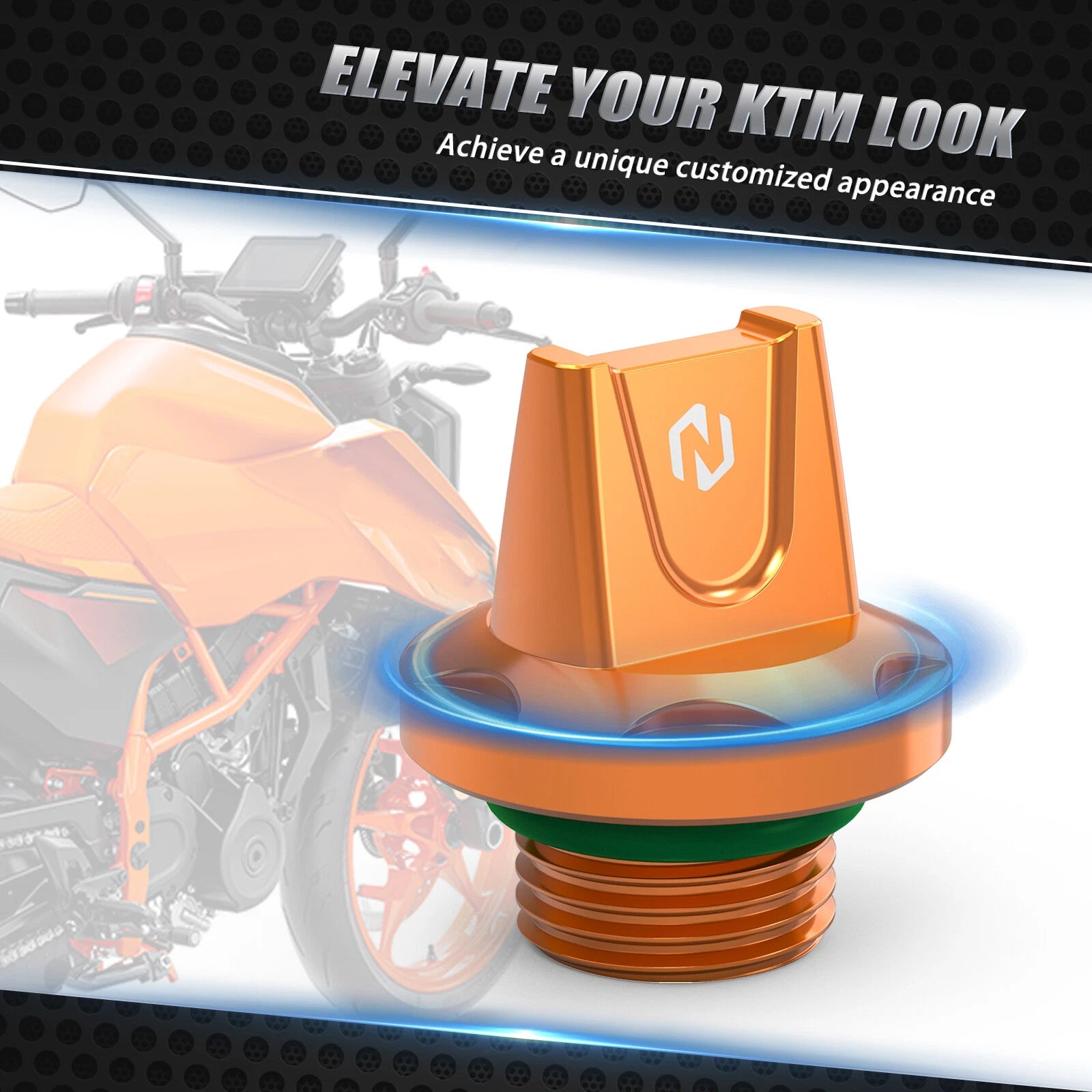 Oil Filling Plug Cover Cap with O-ring for KTM 125 Duke 250 Duke 390 Duke (2024)