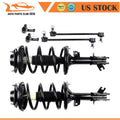 Set of 6 Front Struts Tie Rod Sway Bar Link for Hyundai Santa Fe (2001–2006)