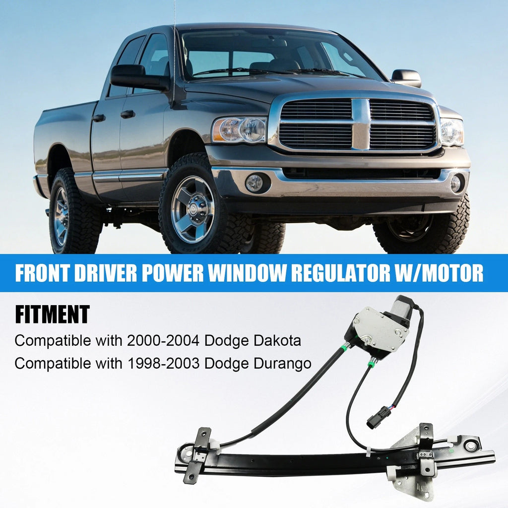 Front Driver Power Window Regulator with Motor for Dodge Durango Dakota (1998-2004)