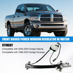 Front Driver Power Window Regulator with Motor for Dodge Durango Dakota (1998-2004)