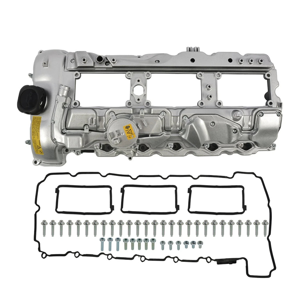 Aluminum Valve Cover with Gasket for BMW 135i 335i 535i 740i X3 X5 (N55, 2008–2016)