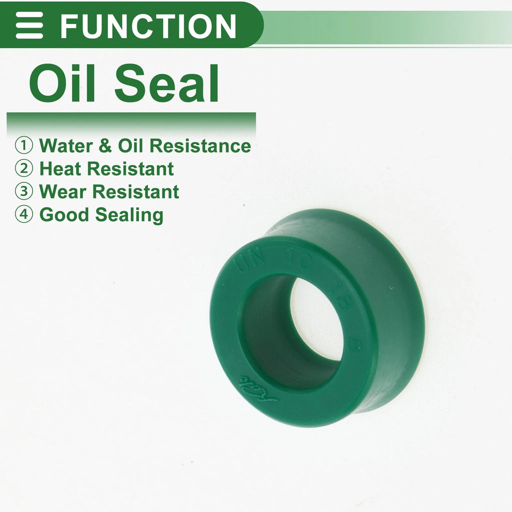 Set of 5 Oil Seal Ring 10x18x8mm for Rotary Shaft (High Pressure)
