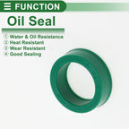 Set of 5 Oil Seal Rotary Shaft Seal 16x22x7mm High Pressure Green