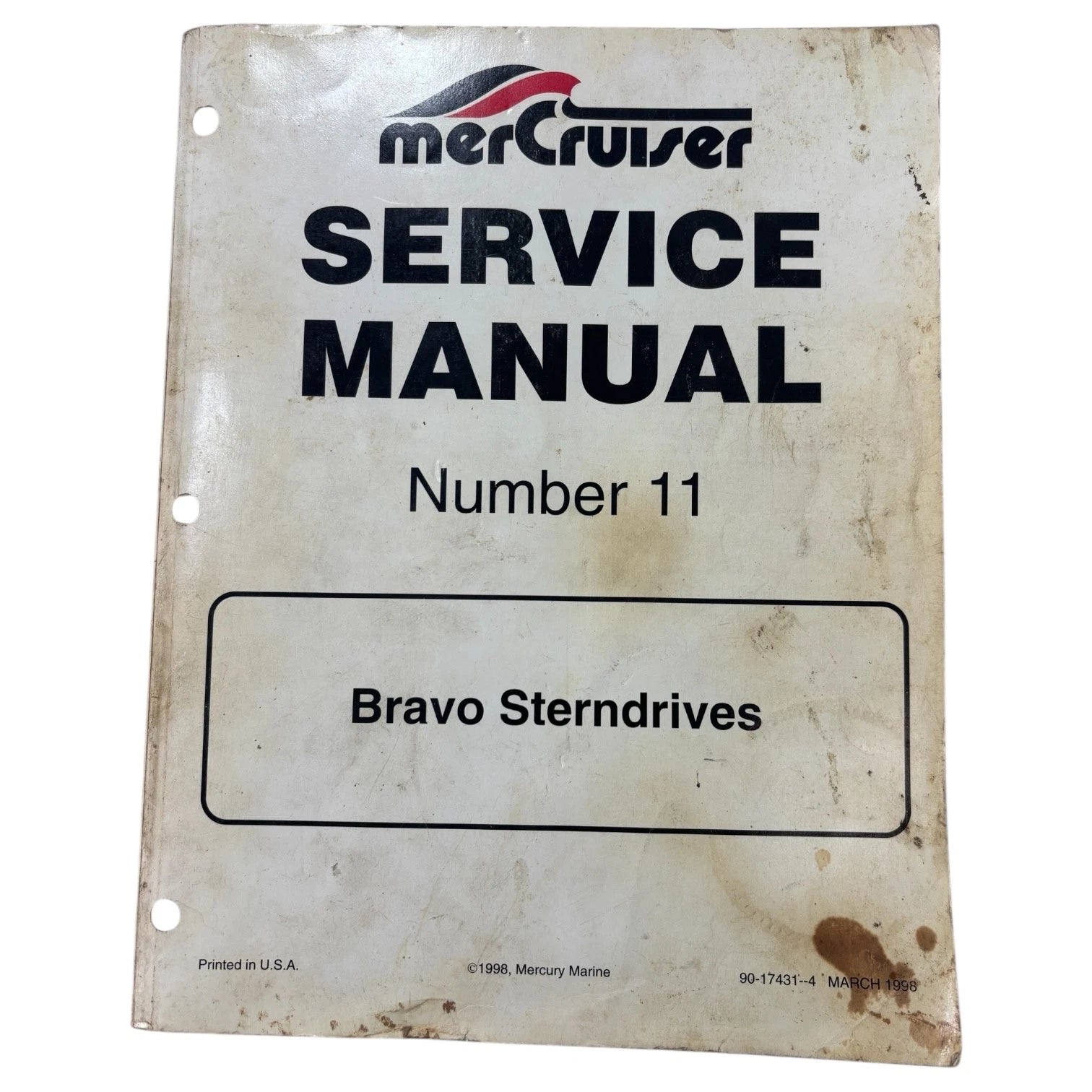 Service Manual #11 for MerCruiser Bravo Sterndrives (1998) - 90-17431--4