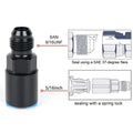 6AN AN6 Fuel Adapter Fitting to 5/16" Quick Connect for LS (W/ Clip)