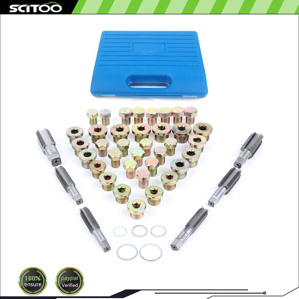 114pc Oil Pan Thread Repair Kit for M13 - M22 (Universal)