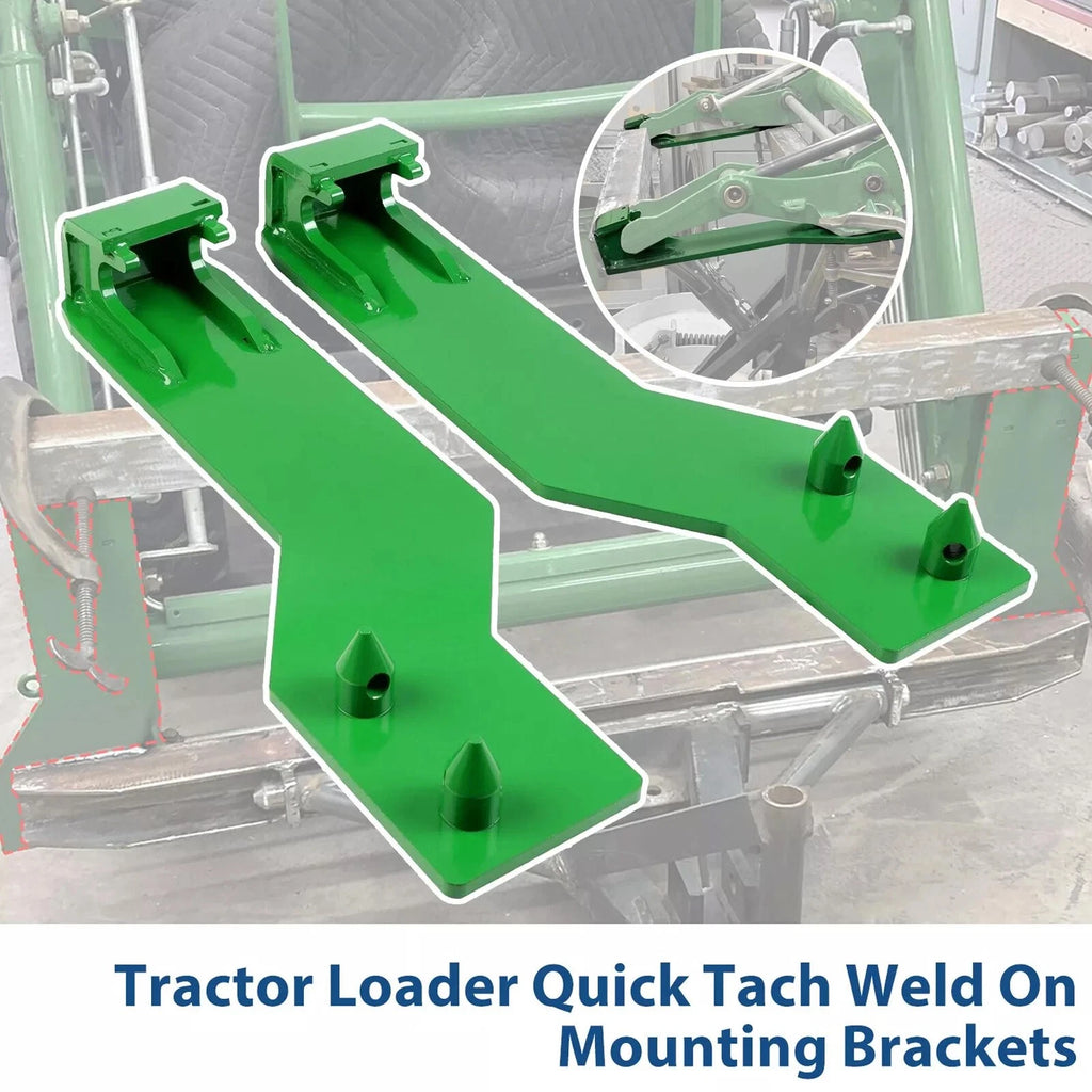 Pair Mounting Brackets for John Deere Tractor Loader (Quick Tach)