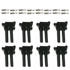 Set of 8 Ignition Coils & 16 Iridium Spark Plugs for Jeep Dodge Ram V8 (2002–2021)