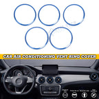 AC Air Outlet Vent Front Side Rings Trim for Mercedes-Benz A B CLA GLA (2013–2019)
