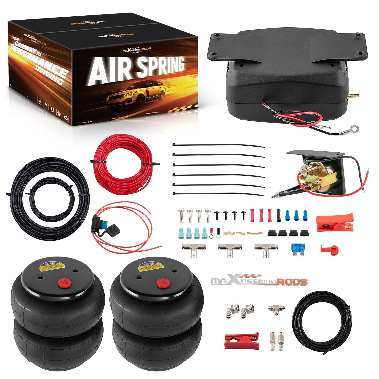 Air Springs Kit for 2600lbs Capacity (Single Port)