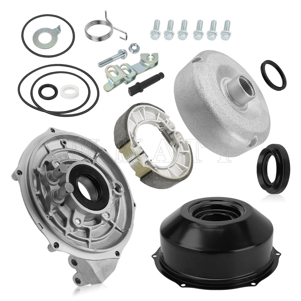 Rear Brake Drum Hub Plate Cover Kit for Honda TRX420 (2007–2014)