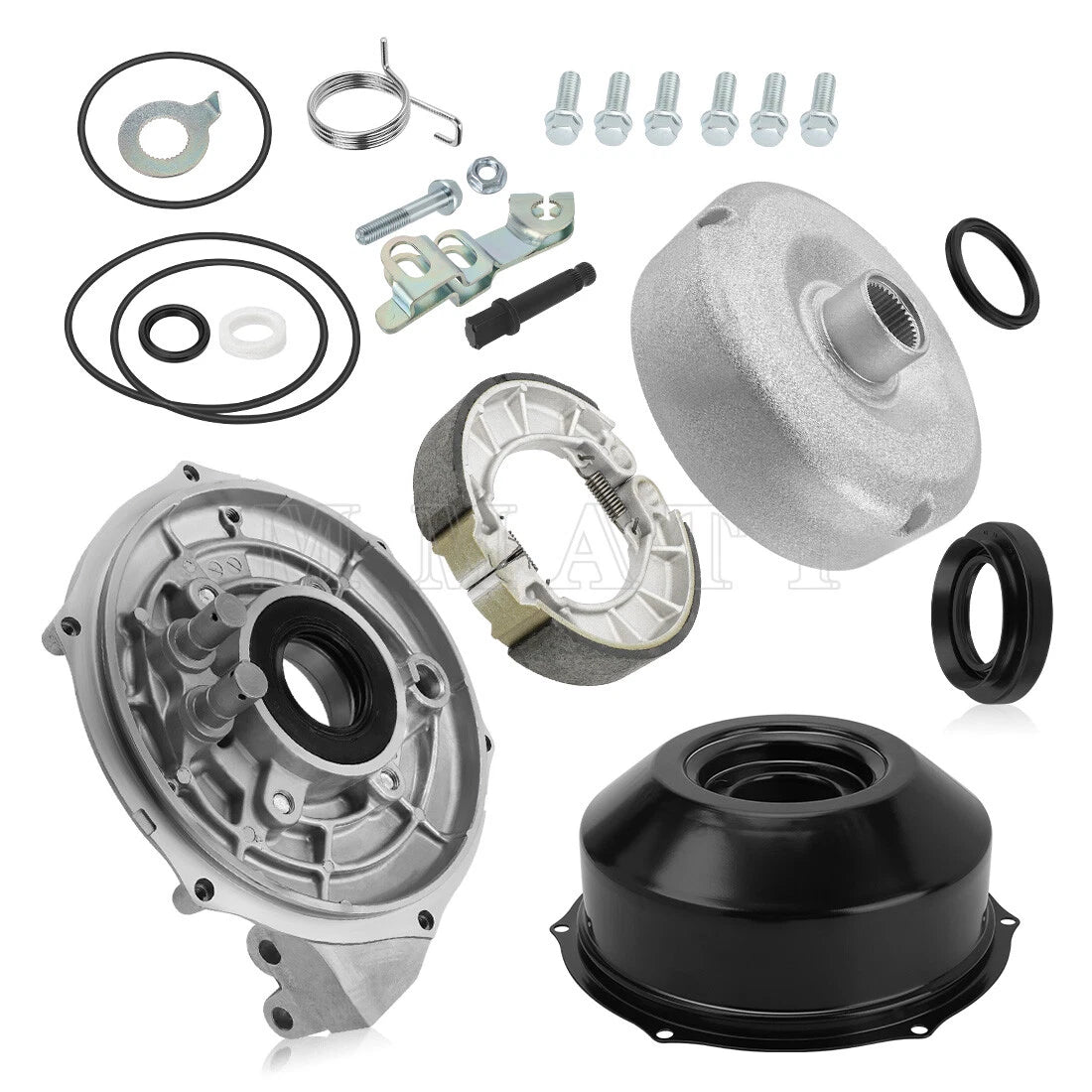 Rear Brake Drum Hub Plate Cover Kit for Honda TRX420 (2007–2014)