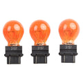 10 x 3000K 3157 Clear Amber Tail Signal Brake Light Bulbs for Vehicles