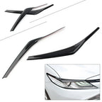 Black Headlight Eyebrow Trim for Toyota Camry SE XSE (2018-2020)