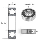 6304VV Deep Groove Ball Bearing for Scooter Skateboard (20x52x15mm)
