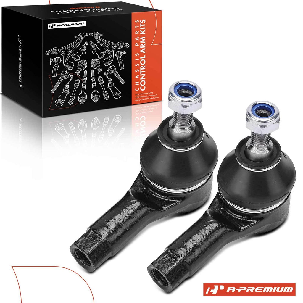 2X Front Outer Tie Rod End for Mitsubishi Mirage (2014–2015, 2017–2023)