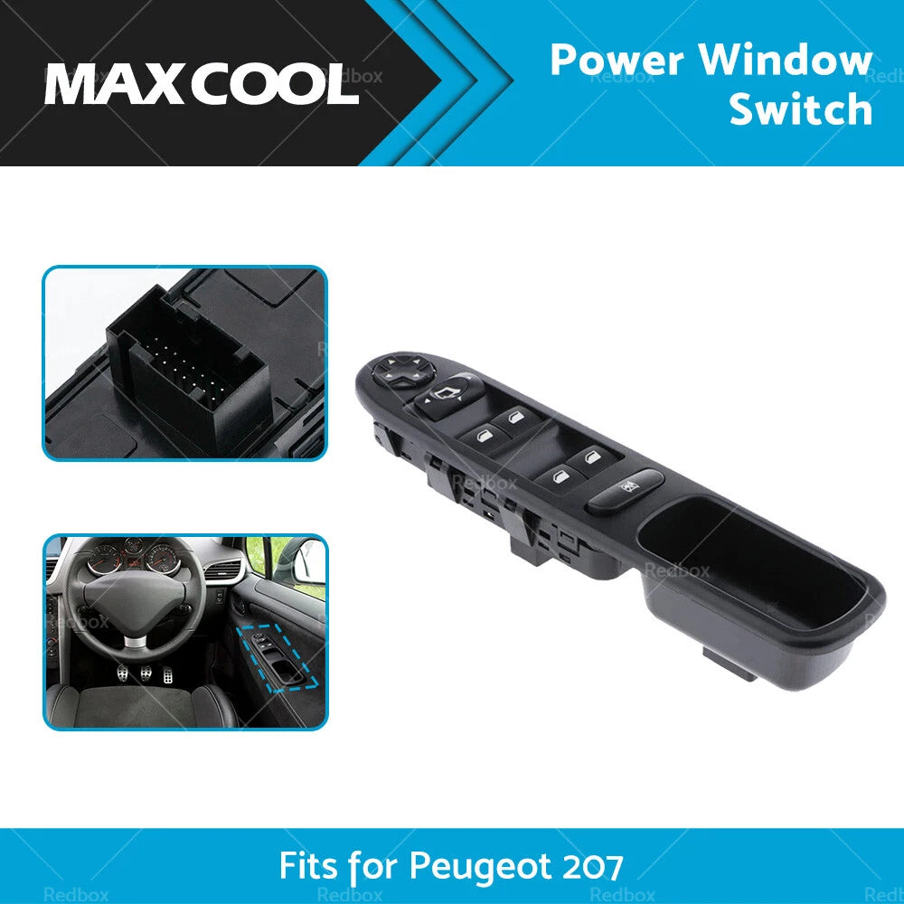 Power Window Switch Front Right for Peugeot 207 (2006–2014) 6554.QG