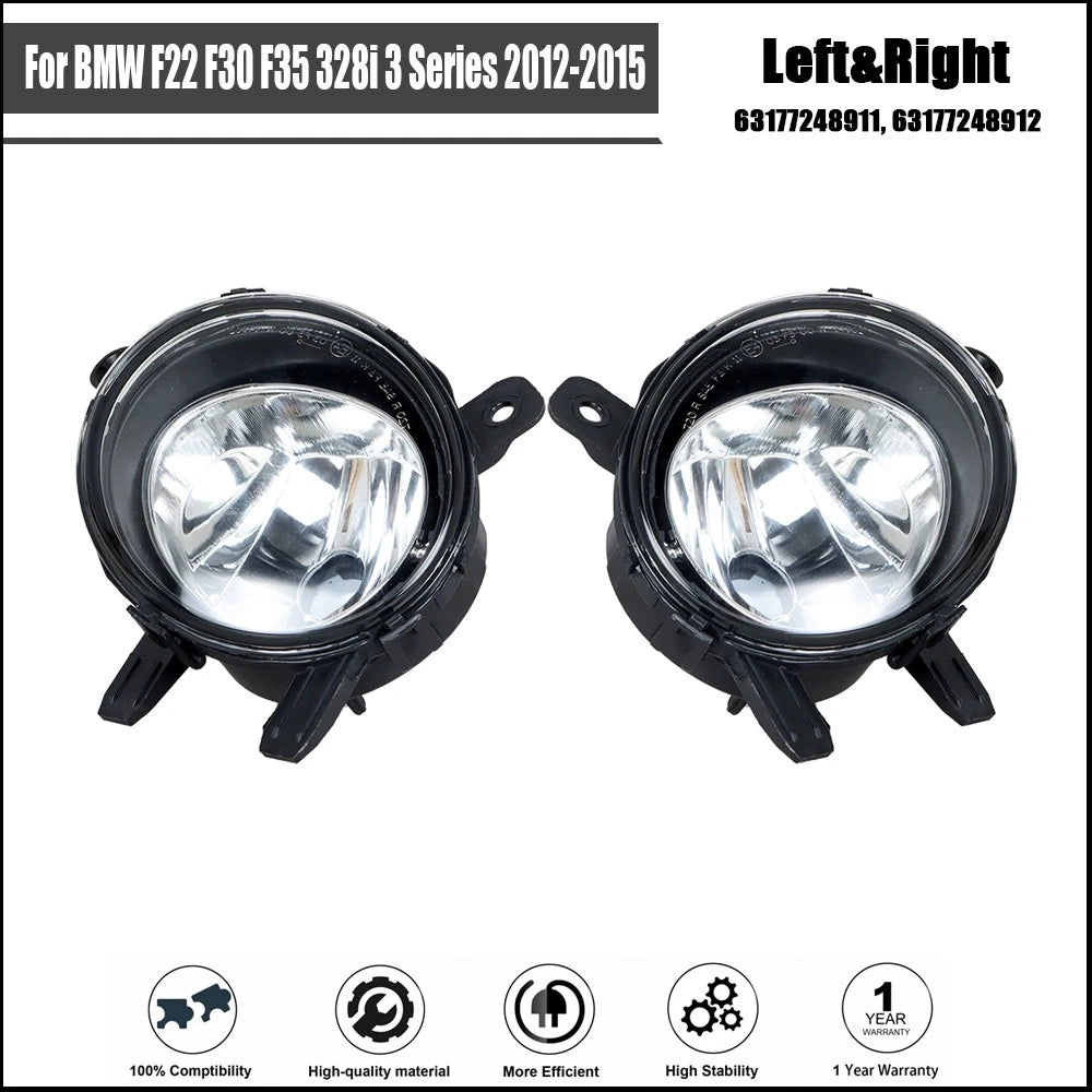 Set of 2 Fog Light Trim Covers for BMW 3 Series (2012–2015)