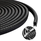 33ft U-Shape Rubber Door Edge Guard Trim for Cars (Universal Fit)