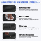 Microfiber Leather Armrest Cover for KIA K5 (2020–2022) Carbon Fiber Color